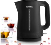 Duronic ek17 bk hervidor de agua eléctrico 2200w de 1,7 l - regulable 40° / 60° / 80° / 100° c - filtro antical - mantiene el agua caliente - negro