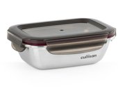 Cuitisan flora - recipiente rectangular de 0.3l en acero inoxidable apto microondas