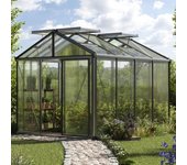 235 x 311 cm invernadero, aluminio, incl. set - pro 2