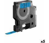 Cinta laminada para rotuladoras dymo d1 40916 9 mm labelmanager™ negro azul (5 unidades)
