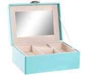 Caja-joyero dkd home decor 17 x 13 x 8,5 cm verde poliuretano madera mdf