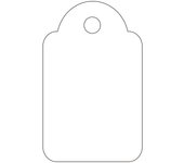 Etiquetas colgantes blancas 18 x 29mm 1.000 u. apli