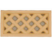 Cuadrícula de ventilación rectangular terracotal - 13x24 cm (rosa claro)