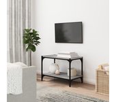 Mueble para tv | mueble de salón | mesa de tv contrachapada y acero gris sonoma 60x33x41 cm cfw55975