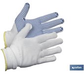 Blister g. 100% nylon c/puntitos pvc t-10