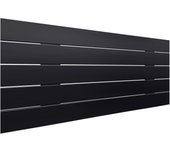 Dhome cabecero de madera reciclada dm estilo palet horizontal 110x46cm camas 105 - negro sólido