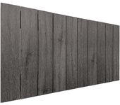 Dhome cabecero de madera reciclada dm estilo palet vertical 110x46 camas 105 - ceniza madera