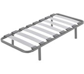 Somier hermes con patas de 32 cm | estructura de madera y tubos de acero | tacos anti ruido | medidas 90 x 190 cm