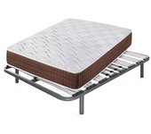 Colchón viscoelástico stylus + somier apolo | medida: 135x200 cm | con 5 patas de 25 cm