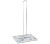 Portarrollo de papel de cocina versa peces metal acero madera mdf 16,5 x 31 x 13 cm