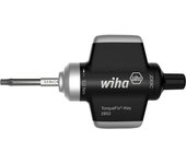 Wiha destornillador dinamométrico con mango de llave torquefix® key con limitación del par de apriete preajustada de forma fija (38619)