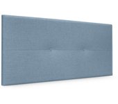 Dhome cabecero de lino natural con botones 110x50cm camas 105 - azul