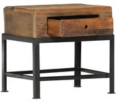 Mesita de noche 40 x 35 x 40 cm madera maciza recuperada
