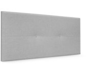 Dhome cabecero de lino natural con botones 110x50cm camas 105 - gris claro