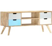 Mueble para tv | mueble de salón | mesa de tv de madera maciza de mango 110x35x48 cm cfw90584