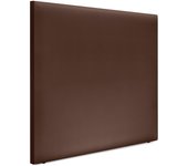 Dhome cabecero de polipiel liso 160x105cm con patas camas 150/160 - chocolate