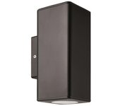 Aplique de pared fostos cuadrado plástico arriba-abajo 2xgu10 negro