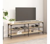 Mueble para tv | mueble de salón | mesa de tv madera contrachapada roble sonoma 140x30x50 cm cfw46973