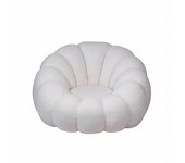 Sillon poliester 98x97x62 giratorio borreguito