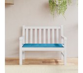 Cojín para banco de jardín azul tela oxford 120x50x3 cm