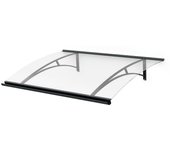 Arctom marquesina toldo de puerta alu anthracite gomez 150x84,5 placa acrílica