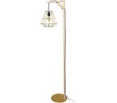Farola tosel olympia metal arqueado dorado, natural d40 x h155 cm