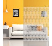 Dimexact película decorativa estampada autoadhesiva para ventana, esmerilada, bandas, líneas onduladas, 1,52 m x 2,5 m, en rollo