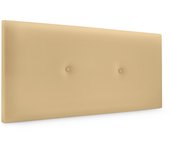 Dhome cabecero de polipiel liso con botones 110x50cm camas 105 - vainilla