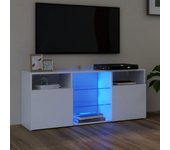 Mueble para tv | mueble de salón | mesa de tv con luces led blanco 120x30x50 cm cfw81500