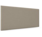 Dhome cabecero de lino natural liso 90x50cm camas 80/90 - tierra
