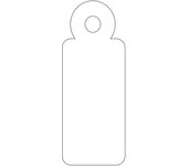Etiquetas colgantes blancas 13 x 34mm 1.000 u. apli