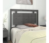Cabecero gris 105,5x4x100 cm madera maciza de pino