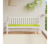 Cojín para banco de jardín verde brillante tela oxford 180x50x3cm