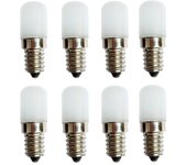 Bombilla led e14 para nevera, luz blanca fría 6500, para nevera, lámpara de sal, máquina de coser, luz nocturna, 8piezas