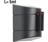 Danieli store | cinta retractil para pared extensible hasta 5 mt | cinta blanca/roja 5 mt | negro