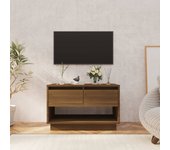 Mueble de tv | mueble de salón | mesa de tv de madera de ingeniería marrón roble 70x41x44 cm cfw44481