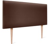 Dhome cabecero de polipiel liso 105x105cm con patas camas 105 - chocolate