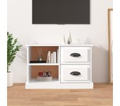Mueble para tv | mueble de salón | mesa de tv madera contrachapada blanco 73x35,5x47,5 cm cfw19836