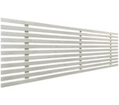 Dhome cabecero de madera reciclada dm estilo japones 135x46cm camas 120/135 - blanco madera