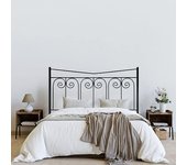Cabecero de forja fuente, color negro. cabezal para cama de 105 cm, cama matrimonio ( 110 x 120 )