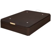 Canapé abatible de madera gran capacidad wengué 160x200cm