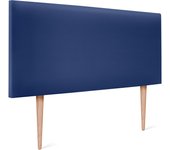 Dhome cabecero de polipiel liso 90x105cm con patas camas 80/90 - azul