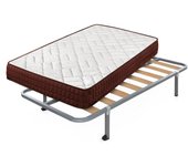 Colchón viscosoft ergos 15 + somier hades con 4 patas cuadradas de 25 cm | medidas: 105x180x15 cm