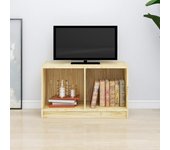 Mueble de tv | mueble de salón | mesa de tv de madera maciza de pino 70x33x42 cm cfw30010