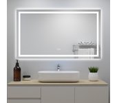 Espejo de baño led 120×70cm + bluetooth + regulación continua + antivaho