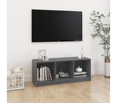 Mueble de tv | mueble de salón | mesa de tv madera maciza de pino gris 104x33x41 cm cfw86330