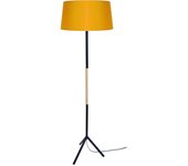 Farola tosel trident b tela vertical negro d40 x h160 cm