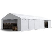 Carpa almacén 6x12 m, pvc 700, blanco