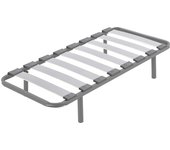 Somier hermes con patas de 25 cm | estructura de madera y tubos de acero | tacos anti ruido | medidas 90 x 190 cm