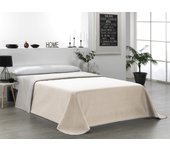 Valentia home colcha bouti reversible rombo 90 beige lino